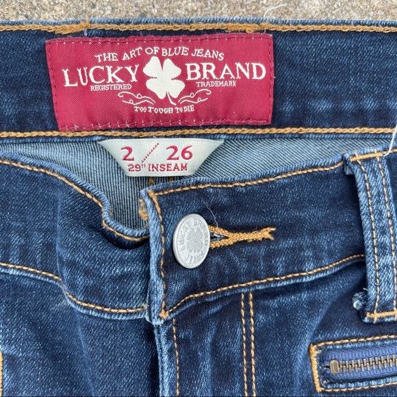 Lucky Brand Charlie Skinny Jeans with Zippers 2/26 - Picture 7 of 10